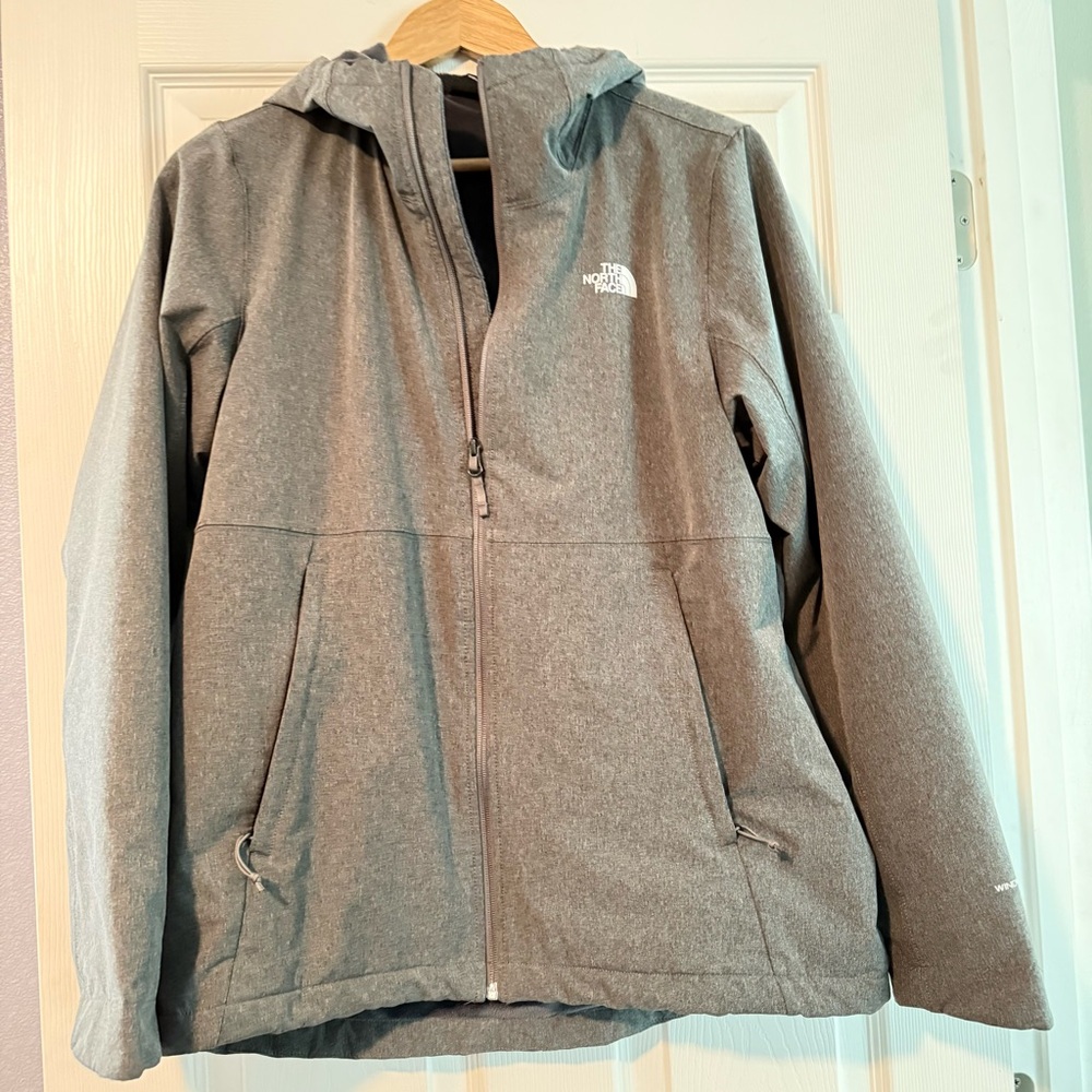 The North Face Heather Gray Zip-Up Jacket